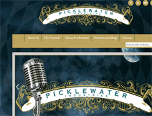 Tablet Screenshot of picklewater.com